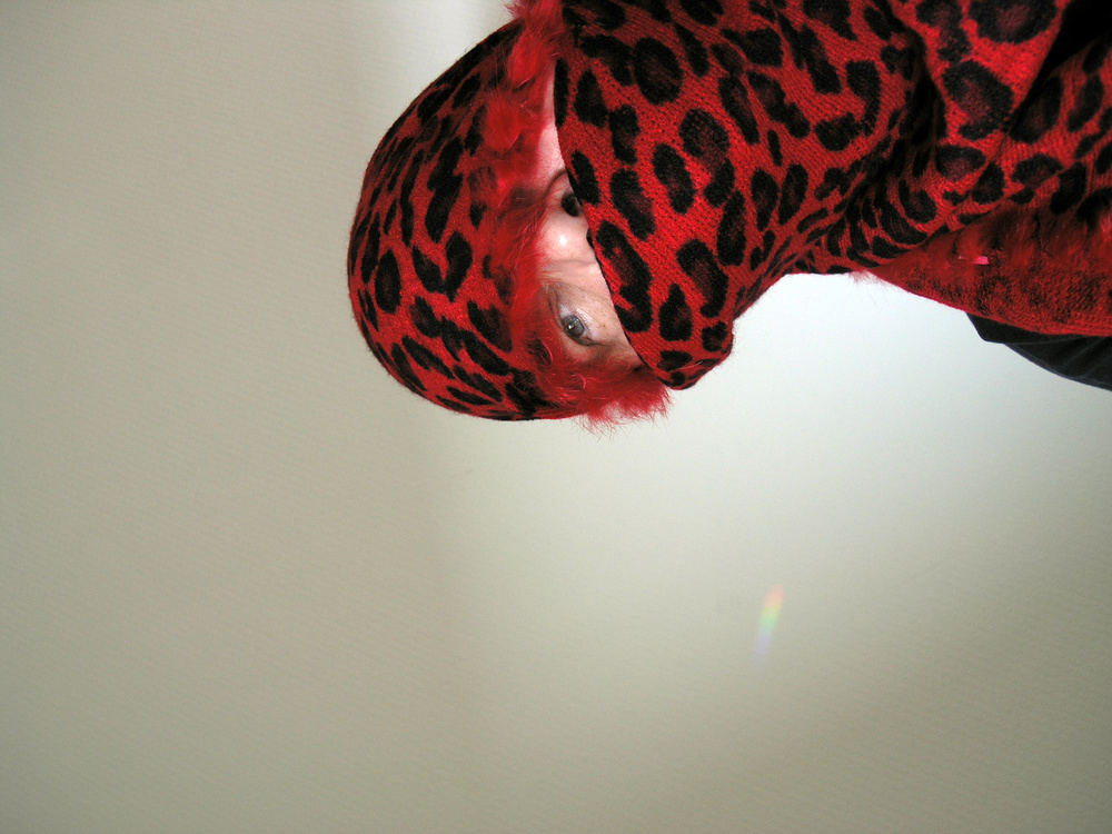 self portrait with a red chinese scarf | self with self...