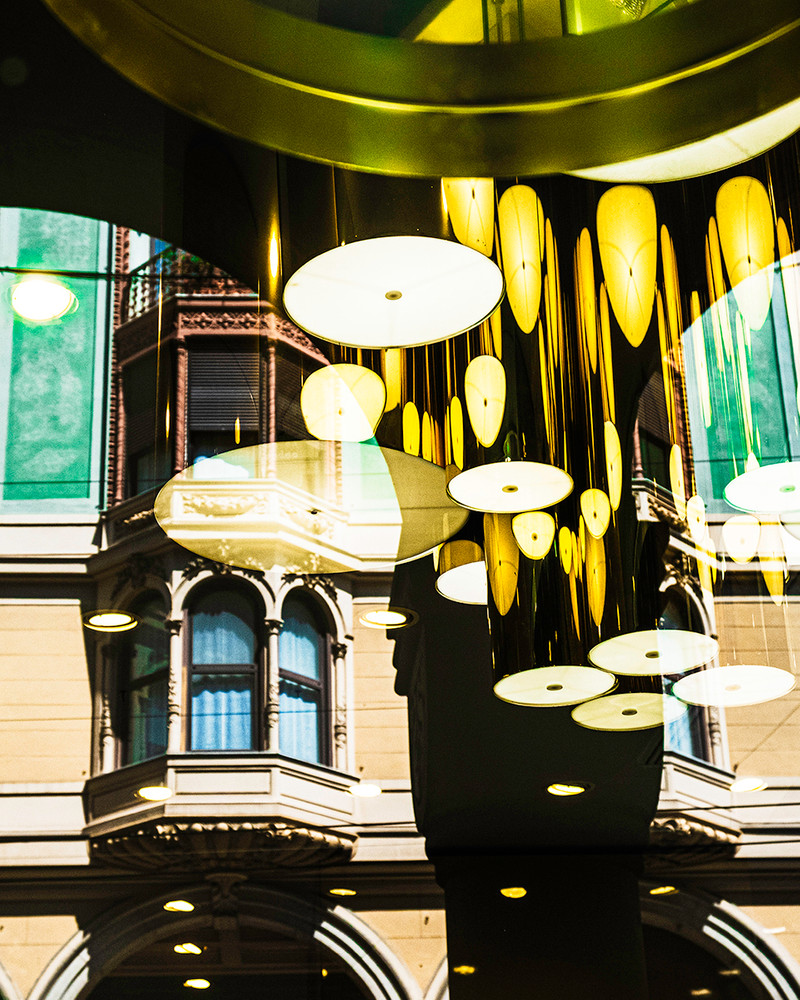 reflections ,colors and lines