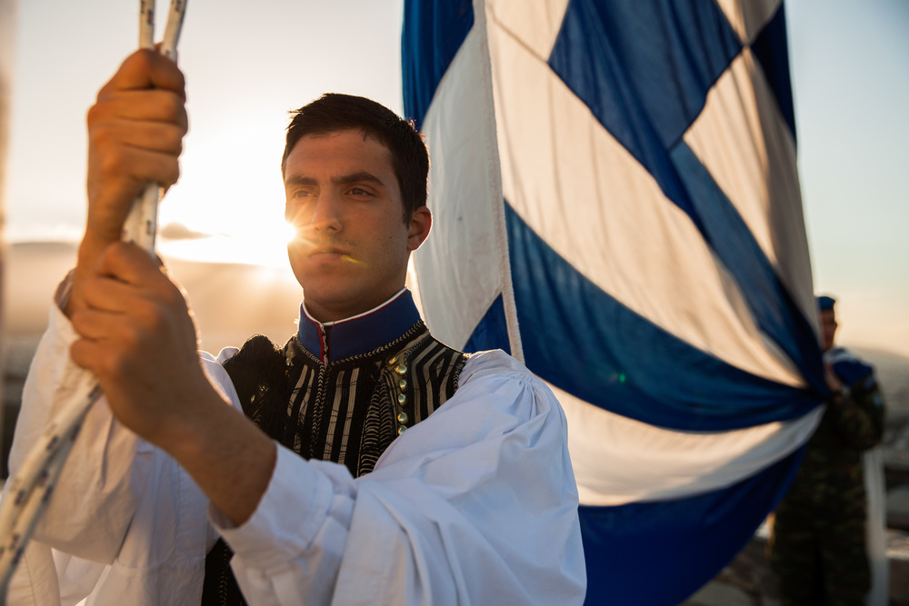 Greece’s Presidential Guard in Acropolis