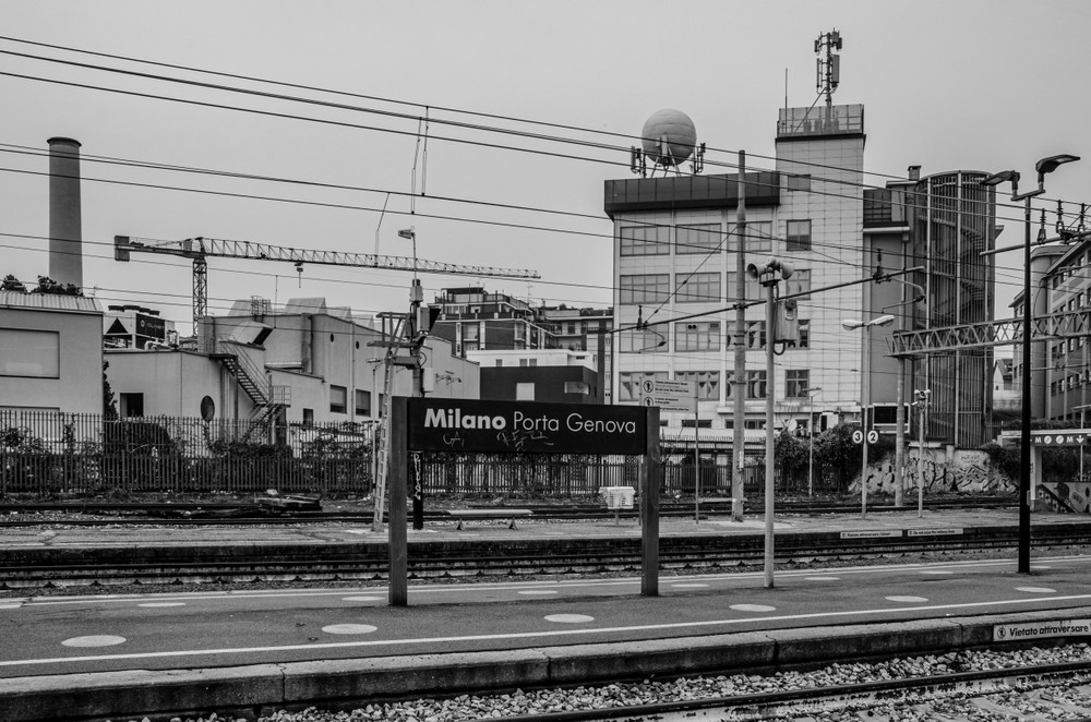 THE RAILWAY YARD OF PORTA GENOVA IN MILAN