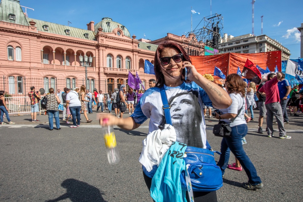 Cristina Fernandez de Kirchner supporters. Buenos Aires, Argentina