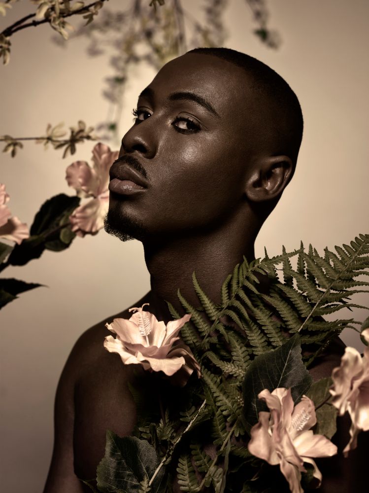 Daniel with Flowers