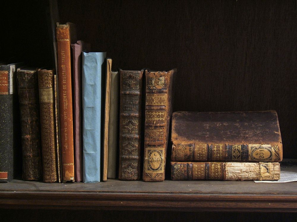 Stacked & Shelved, photographs of books (2015)