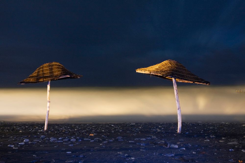 night beach
