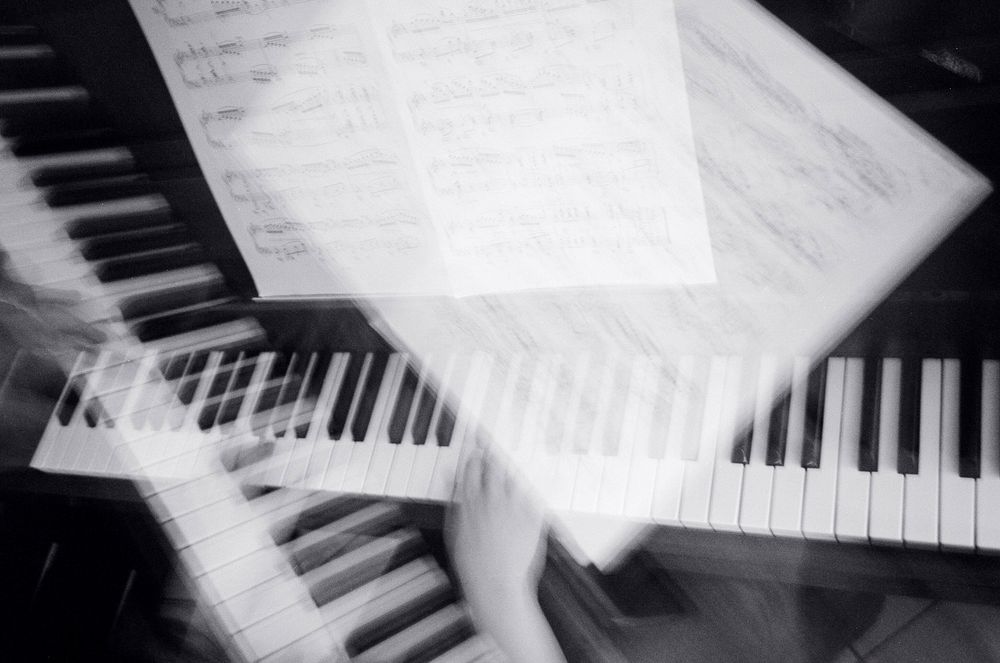 Studying piano