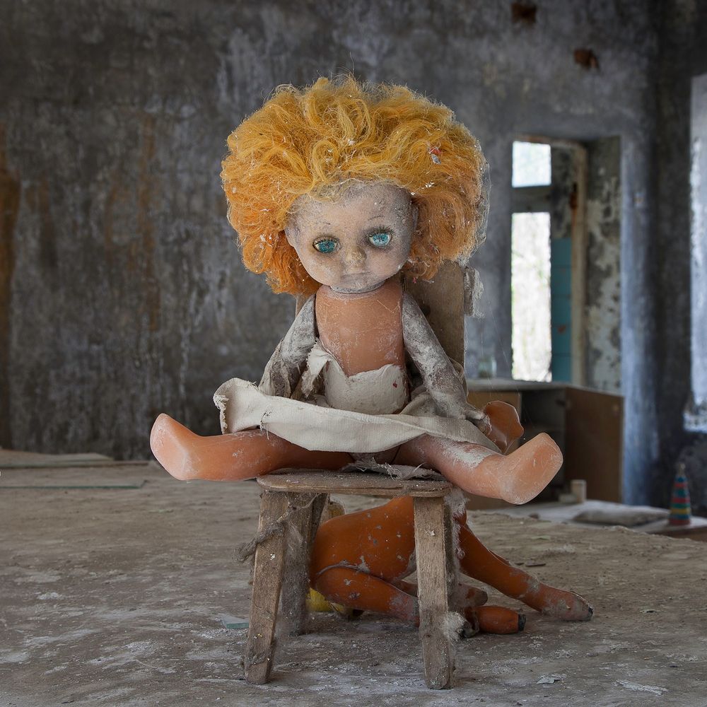 Chernobyl dolls. Abandoned childhood.
