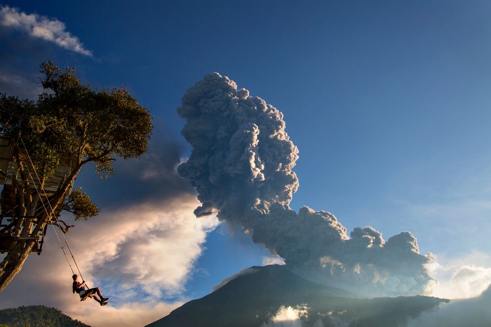 Living with a volcano.