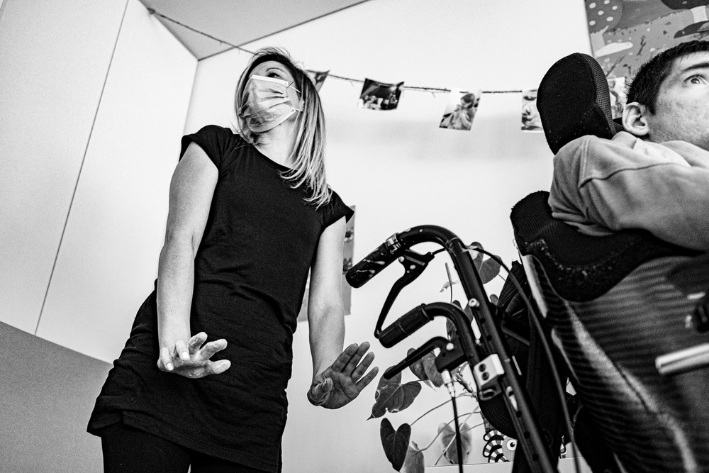 The Pandemic. Portraits of social workers in a Foundation for disabled people.