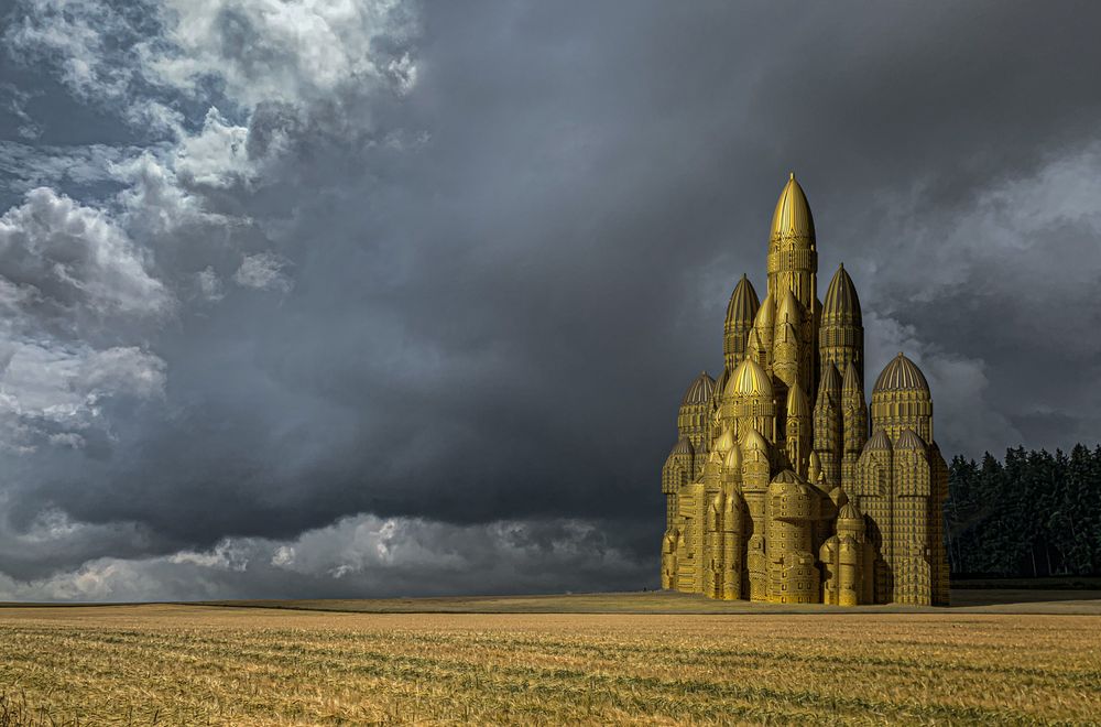 Mosckets in a landscape