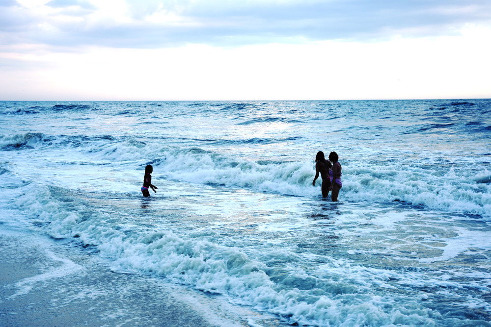 hot summer on the beach