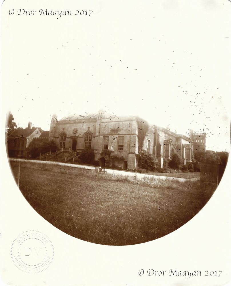 England with Kodak no. 2 string set box camera, 1889