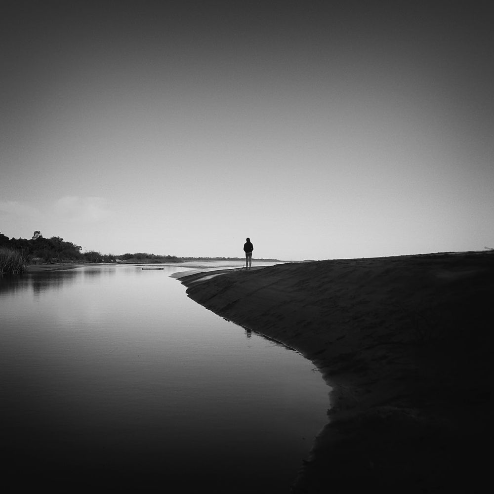 Beside the water