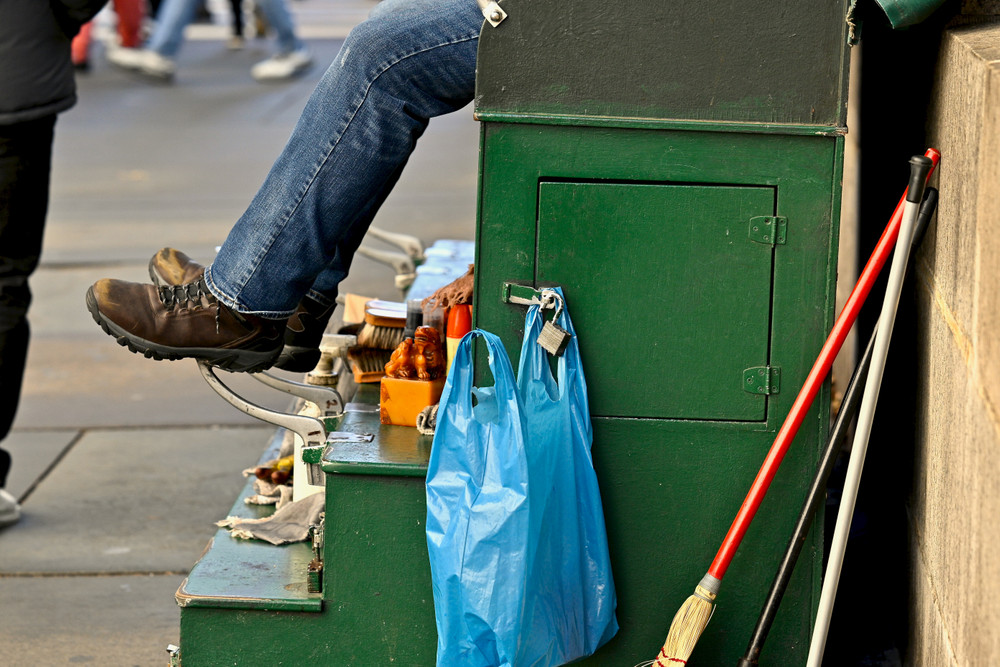 Once upon a time there was a profession, the Shoeshiner