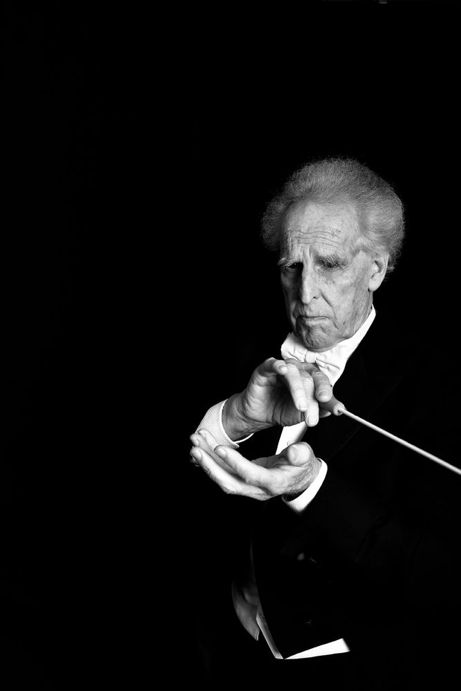 Conductor Benjamin Zander Portrait Session