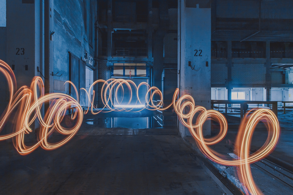 The Art of Abandonment: A Light Painting Journey Through a Lost Place