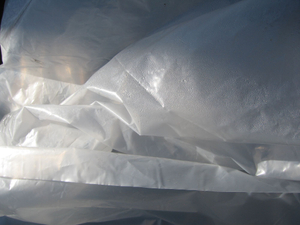 plastic sheeting with condensation