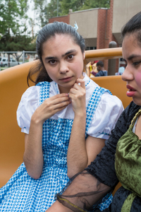 Nicole Hollandsworth and Jessica Flores at Halloween party, 2014.