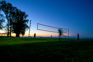 Badminton in Blue Hour
