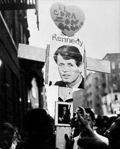 Assassination of Robert Kennedy, street memorial NYC, published NY TIMES, 1968