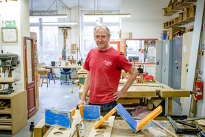 The carpenter workshop.