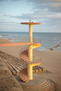 A stairway to the beach, Cadiz, May 2018
