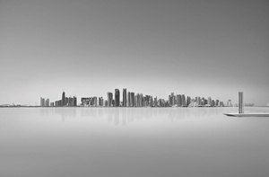 West Bay viewed from the south end of the corniche (Museum of Islamic Art)