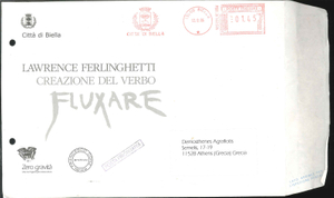 fig.18-21 L.F in collaboration with Francesco CONZ(1935-2010) inventing the verb (in Italian)” FLUXARE”:living as Fluxus artist and   human being.