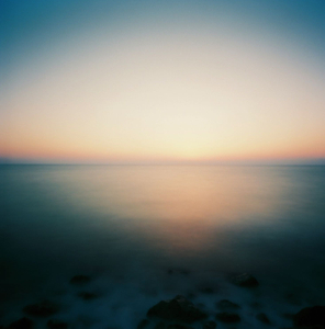just after sunset
