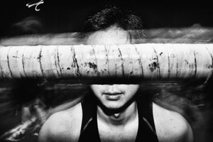 A pre-match portrait of Shiho inside the ring.