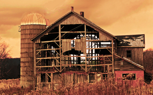 Erosion Barn Two -Late Fall
