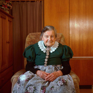 Maria Hammerl, Aichacher Land, Bavaria, 2015. From the series: The last women in their traditional peasant garbs