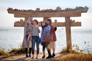 Naoshima Island Tori Gate, Japan
