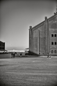 Shadows on the walls of old buildings