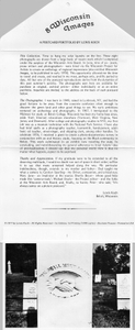 8 Wisconsin Images- inside, with introduction by LK