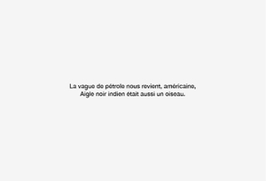 LA MARÉE ÉTAIT EN NOIR