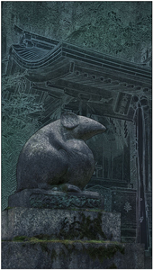 Mouse at Ootoyo Jinja Shrine, Kyoto
