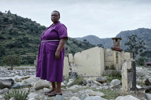 Christine Biirah - from a series HOMELESS NURSESraging water, the human factor