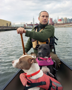 Jens, Millie, and Gertie, Newtown Creek, 2013
