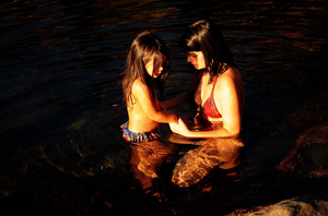 First time into the water