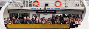 On the ferry