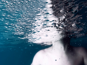 Boy underwater