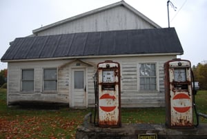 Gas Station, Pidgeon Hill, Québec