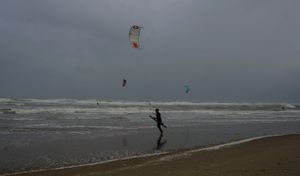 Wind sport at le Touquet.