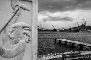 fighting Persian at site of ancient battle of Salamis, Elefsina 2016