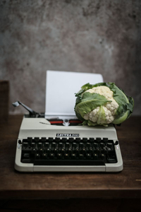 Cauliflower (100 A.C.) and Typewriter (1970's)