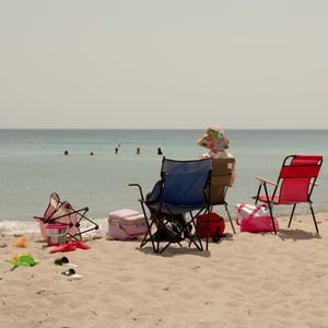 On the beach