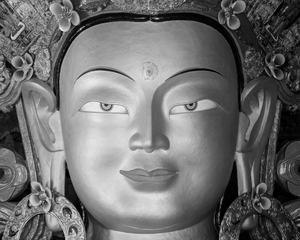 The buddha at Tiksey Gompa