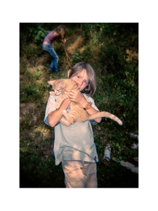 Boy with cat