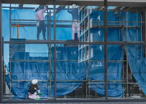 The construction workers