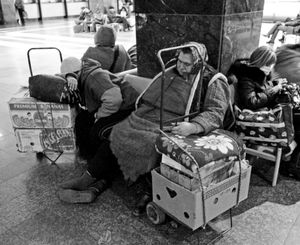 'The Country Mice returning home from te big city, Kyiv, Ukraine.